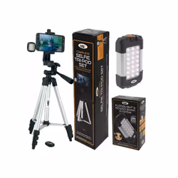 NGT FISHING SELFIE TRIPOD SYSTEM + NGT FLOODLIGHT POWER BANK CARP TACKLE