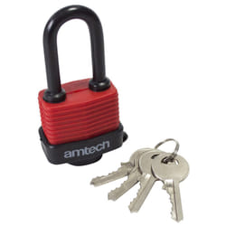 Amtech T0760 Long Shackle Weatherproof Padlock, Clear, One Size