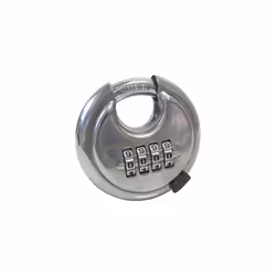 70mm 4 Digit Combination Disc Padlock - Security Steel Stainless Discus - 4 padlock digit combination disc 70mm security ste ...