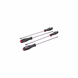 4pc Long Reach Torx Screwdriver Set - T15 T30 Magnetic 250mm Blade Tip Amtech -  long reach torx screwdriver set t15 t30 magn ...