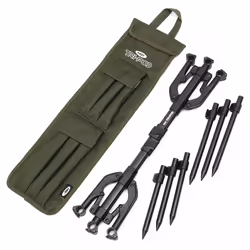 NGT 3 Rod Pod and Wireless Alarm Set Receiver Carp Fishing TRI-POD Carry Case