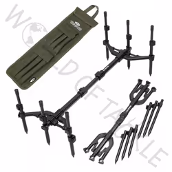 NGT 3 Rod Pod and Wireless Alarm Set Receiver Carp Fishing TRI-POD Carry Case