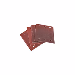 Amtech V4045 P80 Hook and Loop Square Sheets, 10 Piece Set, 110mm x 100mm Sanding Paper, 240 V
