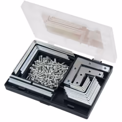 180pc Bracket Repair Kit Set Assorted Brackets and Screws Amtech