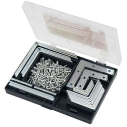 180pc Bracket Repair Kit Set Assorted Brackets and Screws Amtech