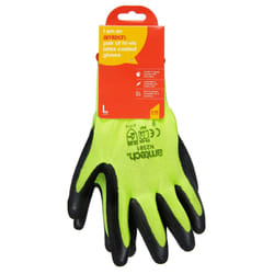 Pair Latex Grip Waterproof Palm Builders Gardening Gloves Size 9 Large