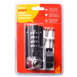 Keyless 4 Digit Combination Slide Lock Locking Security Bolt Padlock Gate Door