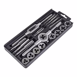 TAP AND DIE SET 20PC WRENCH METRIC CUTS M3-M12 BOLTS ENGINEERS KIT S1256