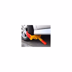 ALLOY WHEEL CLAMP LOCK VAN CAR CARAVAN TRAILER BIKE SECURITY LOCK 2 KEYS J0505