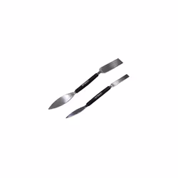 G1855 Leaf and Square Profiling Tool Set, Triangular and Square Blades, Plasterers Trowel, Small Tool, Double-Ended 2-Piece