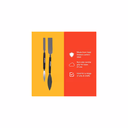 G1855 Leaf and Square Profiling Tool Set, Triangular and Square Blades, Plasterers Trowel, Small Tool, Double-Ended 2-Piece