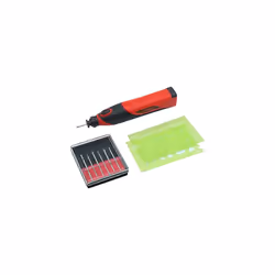 V2548 Mini Engraver Kit Cordless Craft Engraving Tool Includes Engraving Pen Stencils Grinding Burrs and Batteries
