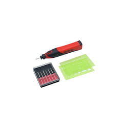 V2548 Mini Engraver Kit Cordless Craft Engraving Tool Includes Engraving Pen Stencils Grinding Burrs and Batteries