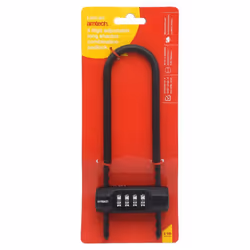 4-Digit Adjustable Long Shackle Combination Padlock (105-160mm) Amtech AM-T1888