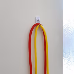 Amtech 6 Piece small, removable self-adhesive metal hook set