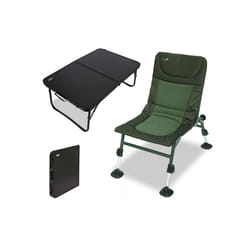 NGT Nomadic Chair Large Adjustable Mud Feet & Bivvy Table Carp Coarse Fishing