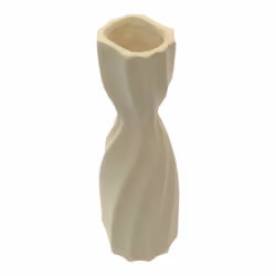 27cm Cream Swirl Vase Bottle Shaped Decorative Flower Vase Table Ornament