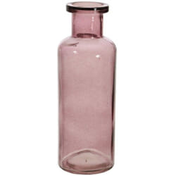 Glass Flower Vase With Unique Tall Funnel Neck Bottle Vase Wine Colour