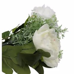 Fake Artificial Flowers Bunch Bouquet White Rose & Dahlia Bouquet