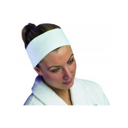 Hive Of Beauty Salon Essentials Fixing Towelling Headband - White