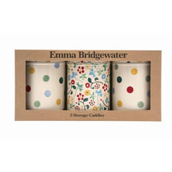 Emma Bridgewater - Polka Dot Floral set 3 caddies D10.6x15cm