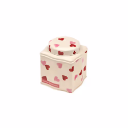 Emma Bridgewater Pink Hearts Dome Lid Wavy Caddy