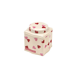 Emma Bridgewater Pink Hearts Dome Lid Wavy Caddy