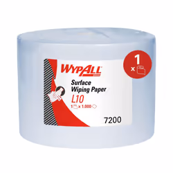 L10 Surface Wiping Paper 7200 - Jumbo Roll - 1 Blue Roll x 1,000 Paper Wipes