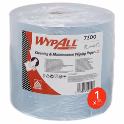 7300 Cleaning & Maintenance Wiping Paper L20 Jumbo Roll, 2 ply, Blue (1 roll x 500 sheets)