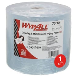 7300 Cleaning & Maintenance Wiping Paper L20 Jumbo Roll, 2 ply, Blue (1 roll x 500 sheets)