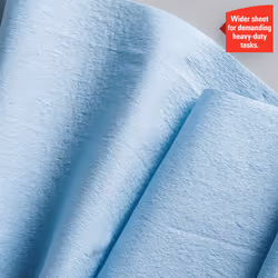 L30 Extra Wide Jumbo Roll Industrial Wiping Paper 7426 - Large Industrial Blue Roll - 1 x 670 Blue, 3 Ply Wiping Paper Sheets (670 Sheets Total)