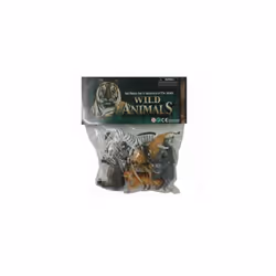 Wild Jungle Animals Toy Figures 6 Pk