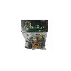 Wild Jungle Animals Toy Figures 6 Pk
