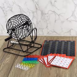 MY Children's Deluxe Metal Bingo Game | Traditional Family Party Game