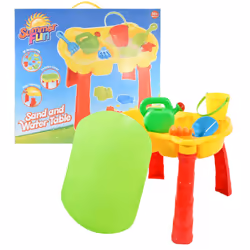 KandyToys Sand and Water Table with Lid and Accessories Kids Sandpit