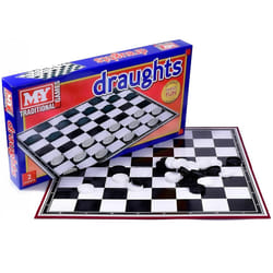 Classic Draughts Checkers Board Game Family Kids Traditional Folding Board Game