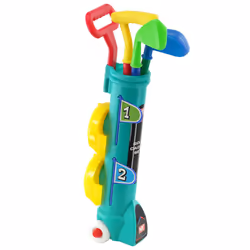 The Magic Toy Shop Childs Junior Golf Caddy Set Balls Clubs Trolley Kids Outdoor Garden Game Toy