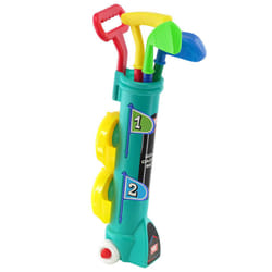The Magic Toy Shop Childs Junior Golf Caddy Set Balls Clubs Trolley Kids Outdoor Garden Game Toy