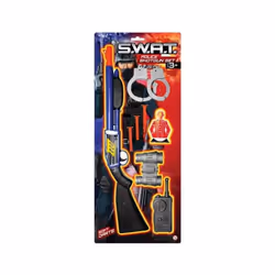 8 Piece S.W.A.T Team Gun Set Kids Police Role Play Fancy Dress