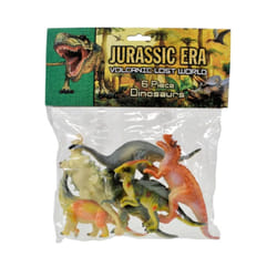 Large Bag of Jurassic Dinosaurs With 6 Figures