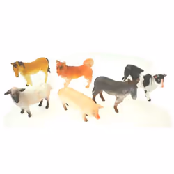 Pack of 6 Farm Animals