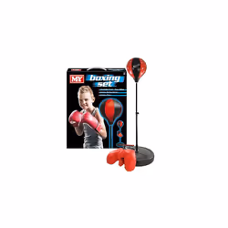 M.Y Kids Boxing Bag with Gloves | Freestanding Adjustable Punch Bag for Juniors