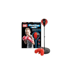 M.Y Kids Boxing Bag with Gloves | Freestanding Adjustable Punch Bag for Juniors
