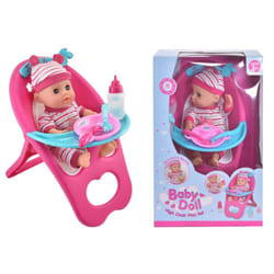 30cm Baby Doll High Chair Playset
