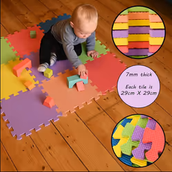 M.Y Interlocking Foam Play Mats  (18 Pieces)