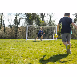 M.Y Kids Football Goal with Thick All Weather PVC Goal Posts & High Strength 2mm Nylon Football Net