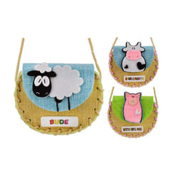 Childrens Adorable Farm Animal Design Handbag Assortment