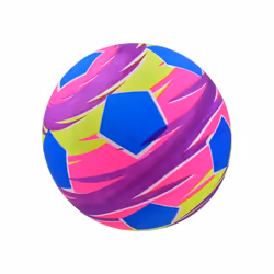 9" Neon Coloured Inflatable Football