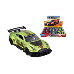 Die-Cast Pull Back GT Racer Assorted Coloured Race Cars