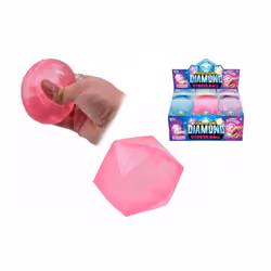 Squeezegems Diamond Squeeze Ball Stress Toy Assorted Colour
